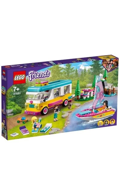 LGF41681 LEGO® FRİENDS ORMAN KARAVANI VE TEKNESİ 41681 YAPIM SETİ; ORMAN OYUNCAĞI (487 PARÇA)