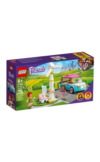 LGF41443 LEGO FRİENDS OLİVİA'NIN ELEKTRİKLİ ARABASI 41443 YAPIM SETİ; ÇOCUKLAR İÇİN YARATICI BİR HED