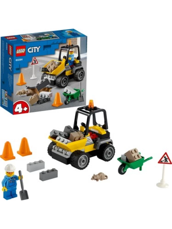 LSC60284 LEGO CİTY YOL ÇALIŞMASI ARACI 60284 OYUNCAK YAPIM SETİ; ÇOCU…