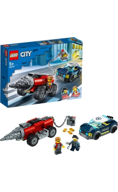 LSCT60273 LEGO CİTY ELİT POLİS DELİCİ TAKİBİ 60273 POLİS OYUNCAĞI, ÇOCUKLAR İÇİN EĞLENCELİ YAPIM SET