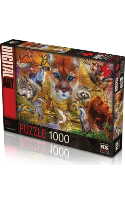 20567 Ks Games North American Animals ''1000'' Parça Puzzle