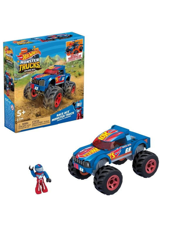 HDJ93 Mega Hot Wheels Race Ace Monster Truck…