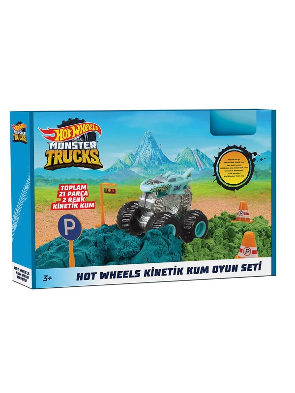 HHJ36 Hot Wheels Monster Trucks Kinetik Kum Oyun Seti…