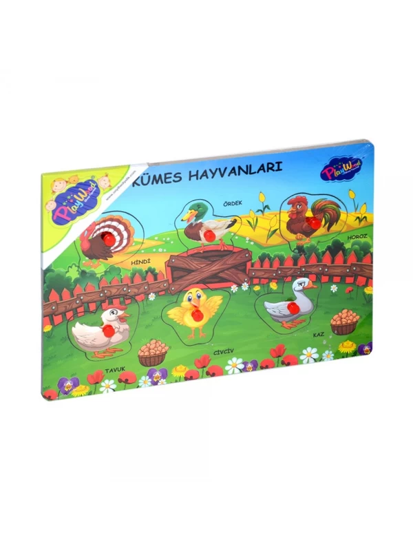 ONY-191/192/193 Onyıl Playwood Ahşap Tutmalı Çiftlik Sevimli Kümes Ha…