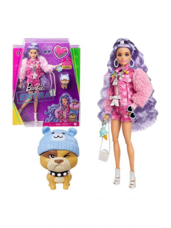 GXF08 Barbie Extra Mor Saçlı Bebek…