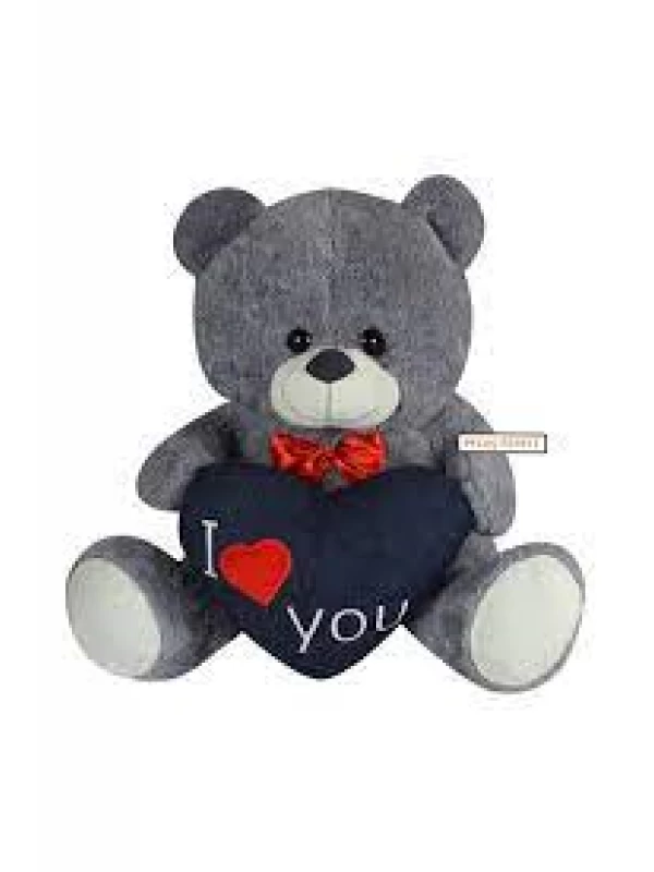 PL62546 HALLEY 60 CM I LOVE YOU KALPLİ  AYI (KOT KALPLİ)…