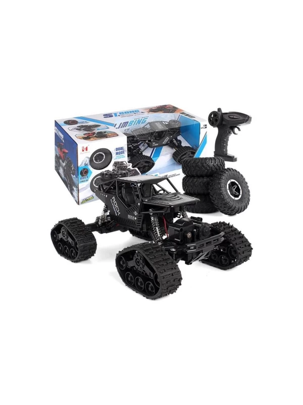 LH-C012 Can Oyuncak Kutulu U/K 1:16 Strong Climbing Car Dual Mode Palet ve Tekerli Off-Road Metal Rock Crawler