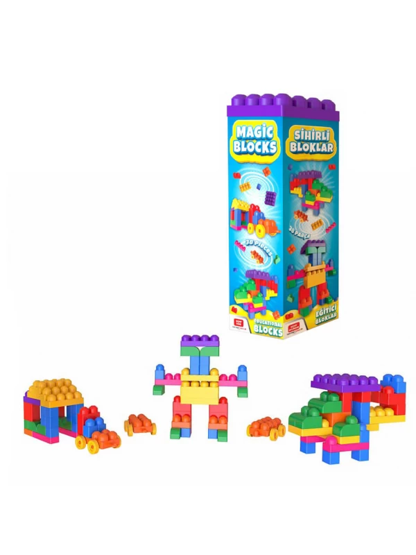 91-Magic Blocks Eğitici Bloklar 38 Parça…