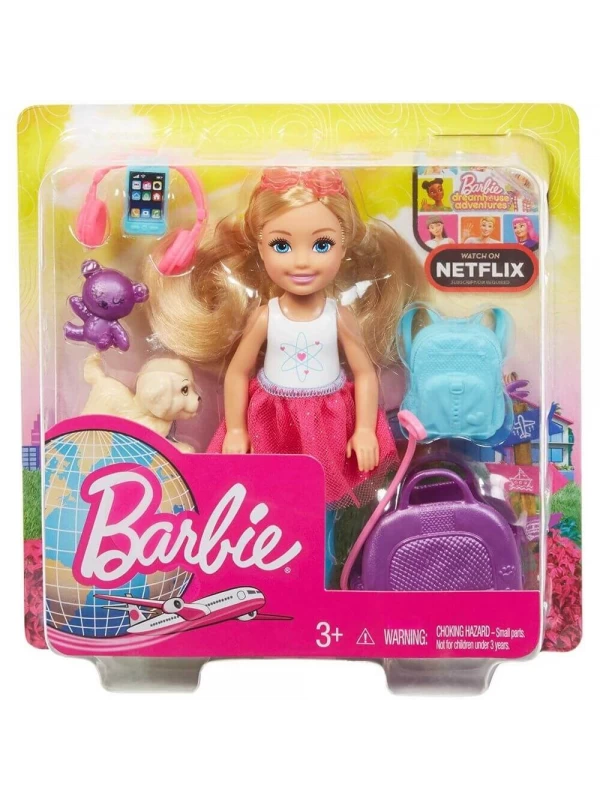 FWV20 Barbie Aksesuarlı Chelsea Bebek Seyahatte…