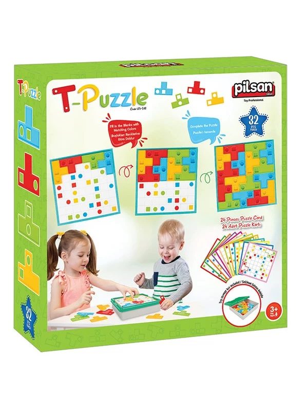 03 518 Pilsan T-Puzzle ''32 Parça''…