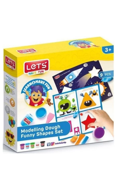 L9010 Lets Oyun Hamuru Eğlenceli Şekiller Seti