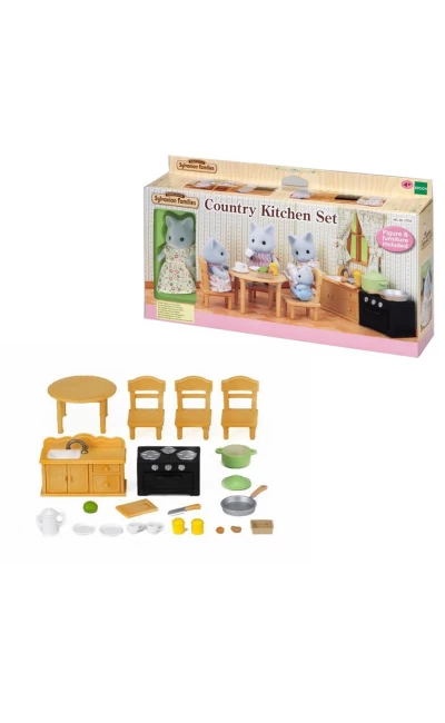 ESE5164 Sylvanian Families Kedi Kardeş ve Mutfak Seti