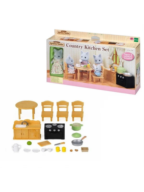 ESE5164 Sylvanian Families Kedi Kardeş ve Mutfak Seti…