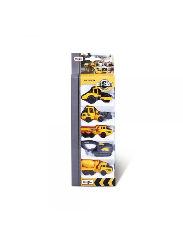 MAY/12375 MAİSTO VOLVO 7,5 CM ARAÇLAR 5'Lİ PAKET…
