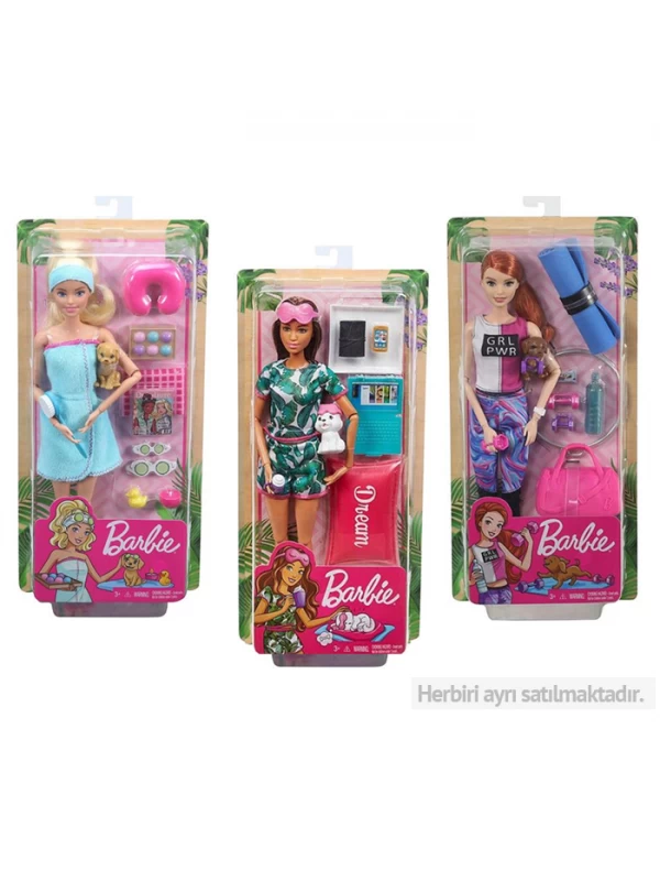 GKH73 Barbie Wellness Spa Günü Bebekleri…