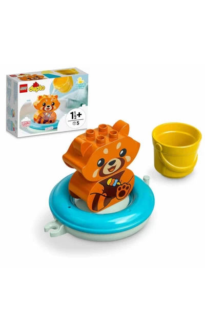 LED10964 Lego Duplo İlk Banyo Zamanı Eğlencesi Yüzen Kırmızı Panda