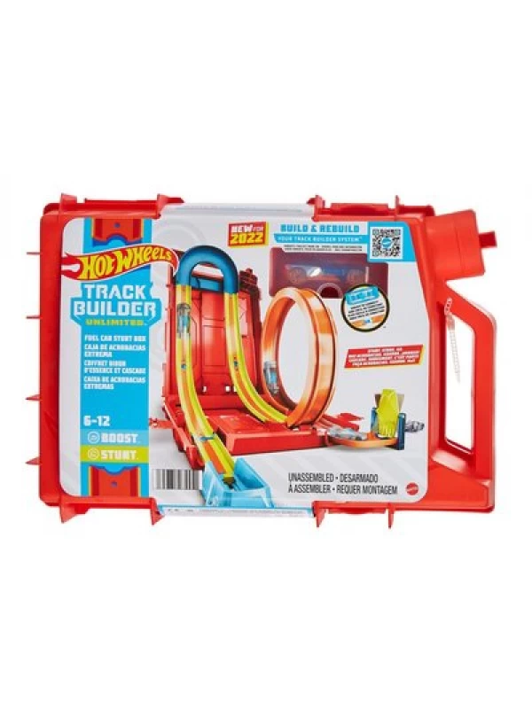 HDX78 HOT WHEELS TRACK BUİLDER BENZİN BİDONU AKROBASİ SETİ…