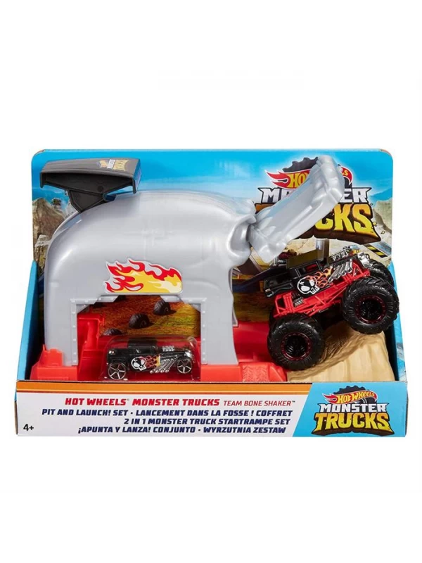 GKY01 HOT WHEELS MONSTER TRUCKS FIRLATICILI OYUN SETİ…