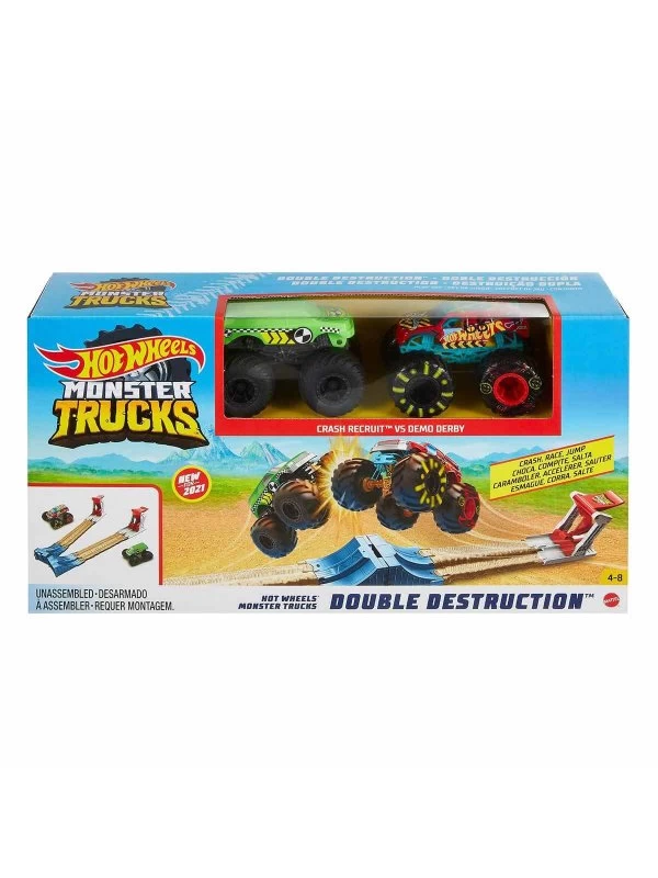 GYC80 HOT WHEELS MONSTER TRUCKS ÇİFTE ÇARPIŞMA OYUN SETİ…