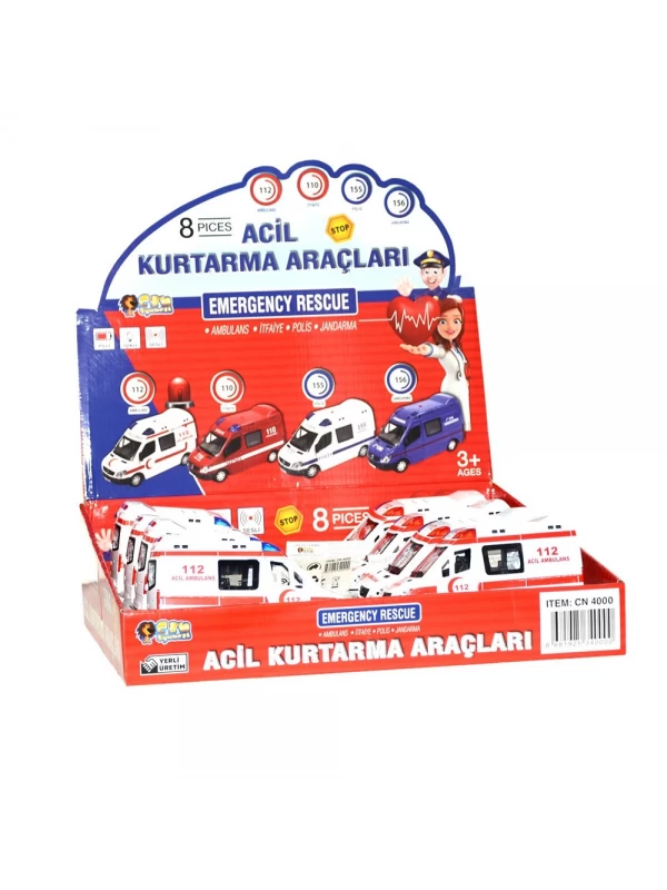 CN4000 CAN KUTUDA 8 Lİ SESLİ METAL AMBULANS