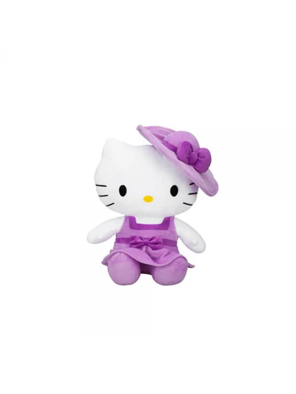 S01002089 SUNMAN SUN-JNH-PELUŞ H.KITTY ELBİSELİ/ŞAPKALI 36CM.(HKTY) MO…