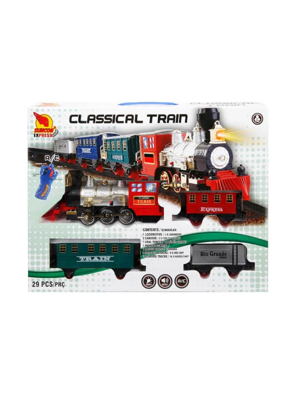 S01001552 SUNMAN R/C F/F TREN SET CLASSICAL TRAIN 29PRÇ…