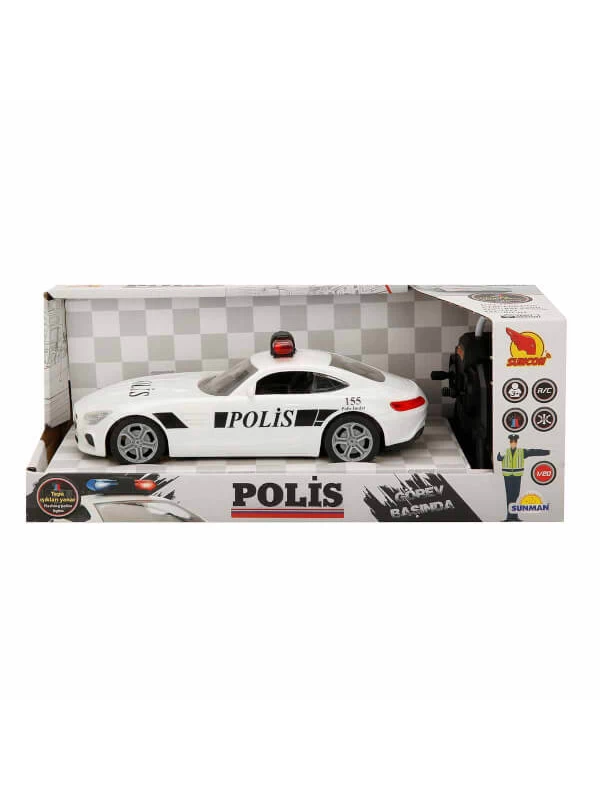 S00020357 SUNMAN SUN-SABC-SNC-R/C 1/20 F/F ARABA AZTEC POLİS IŞIKLI 40MH…