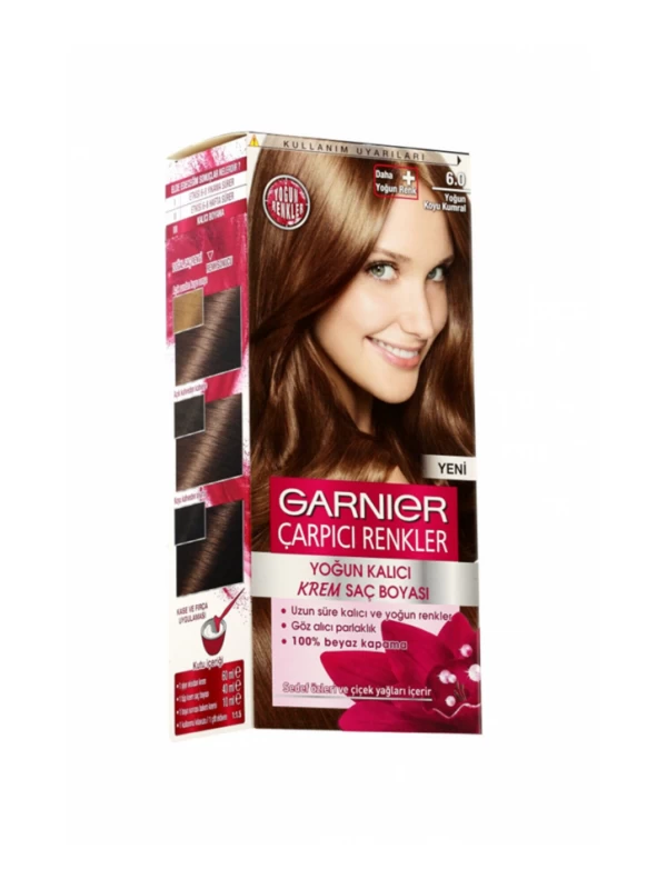 Garnıer Color Naturel Çarpıcı Renkler 6,0 Yoğun Koyu Kumral…