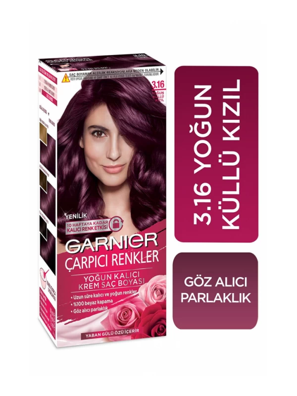 Garnier Color Naturel Çarpıcı Renkler 3 16 Yoğun Küllü Kızıl…