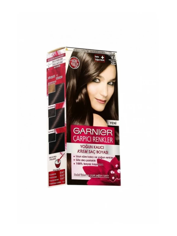 Garnier Color Naturel Çarpıcı Renkler 4 0 Yoğun Kahve…